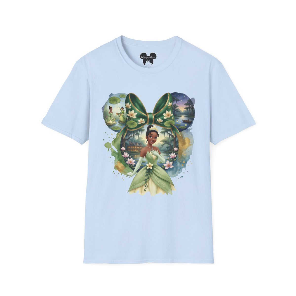 Disney Princess - Tiana's Bayou Waterlily Vignette Unisex Graphic Tee