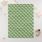 Green Checkerboard Goofy Happily Ever After Baby Blanket