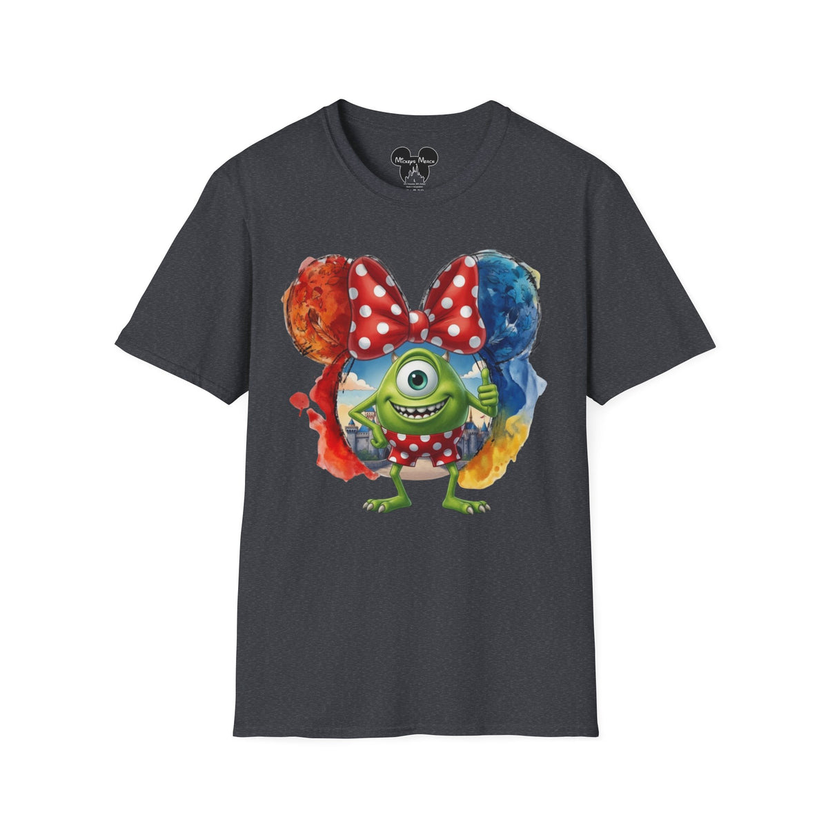 Monsters Inc - Mike Wazowski's Polka Dot Vignette Unisex Graphic Tee