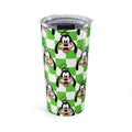 Green Checkerboard Goofy 20oz Tumbler