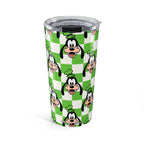 Green Checkerboard Goofy 20oz Tumbler