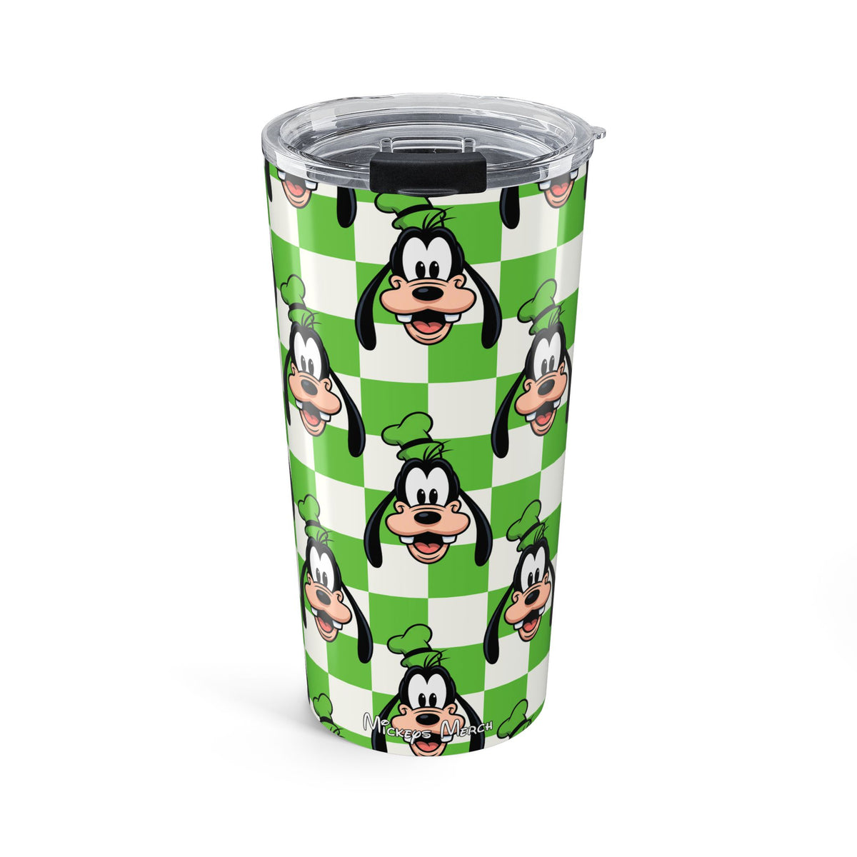 Green Checkerboard Goofy 20oz Tumbler