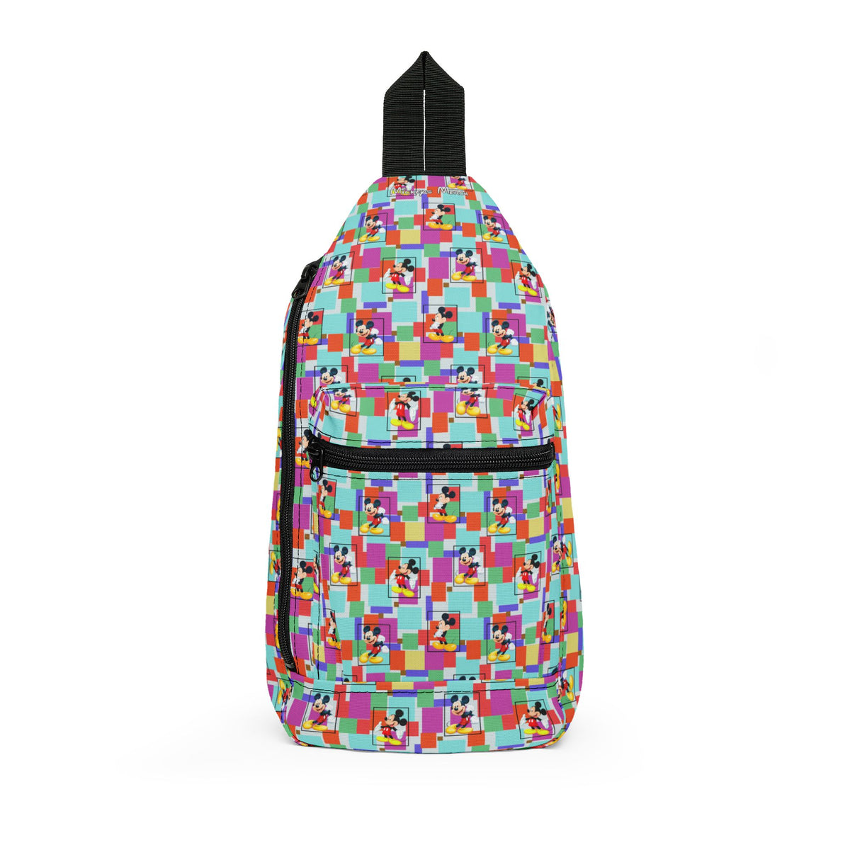Colorblock Mickey Crossbody Sling Bag