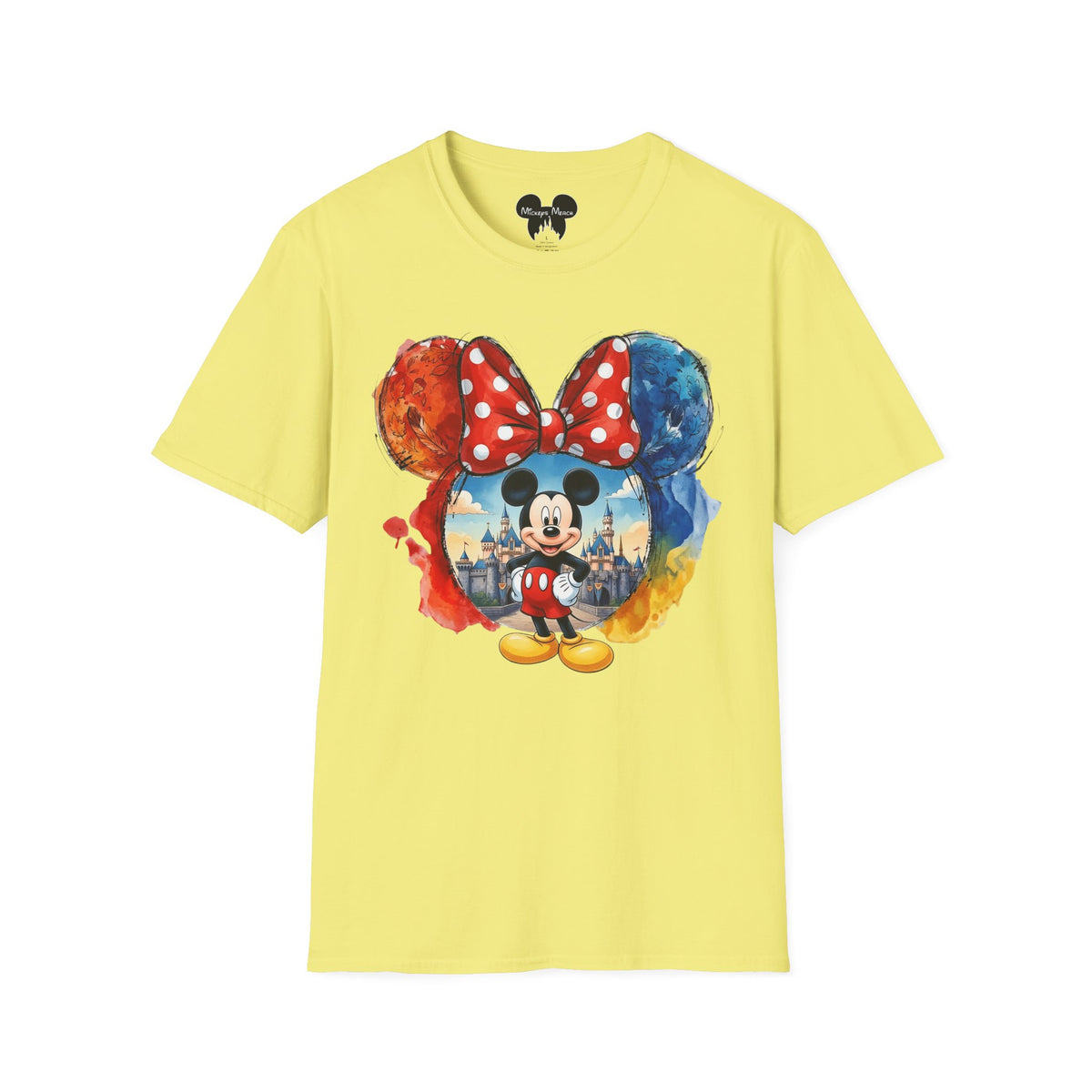 Sensational Six - Mickey's Kingdom of Dreams Watercolor Vignette Unisex Graphic Tee