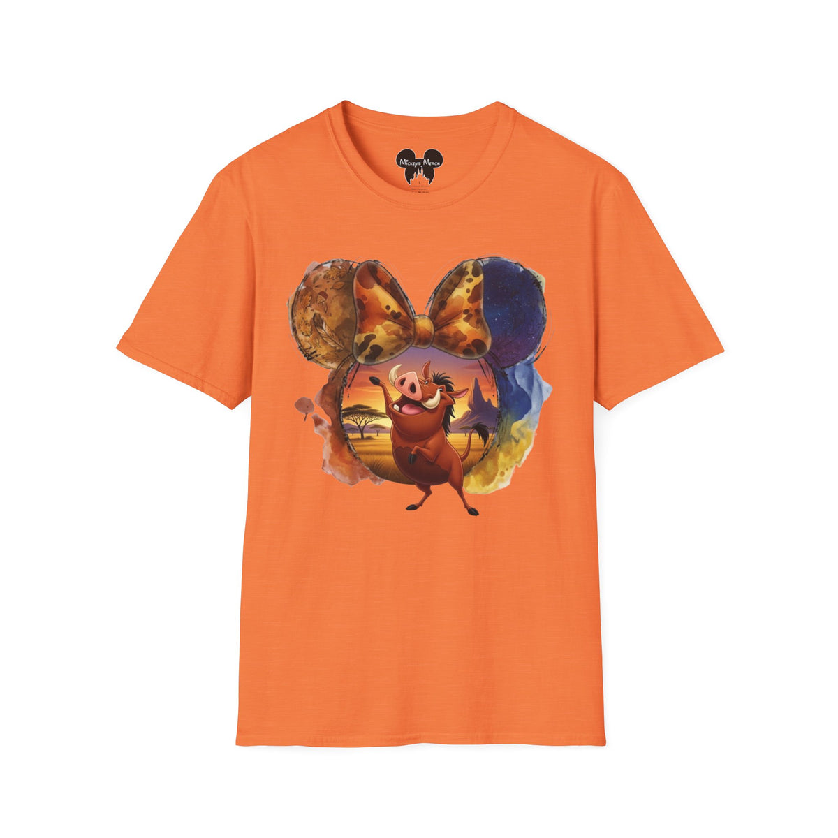 Lion King - Pumbaa's Savannah Spotted Vignette Unisex Graphic Tee
