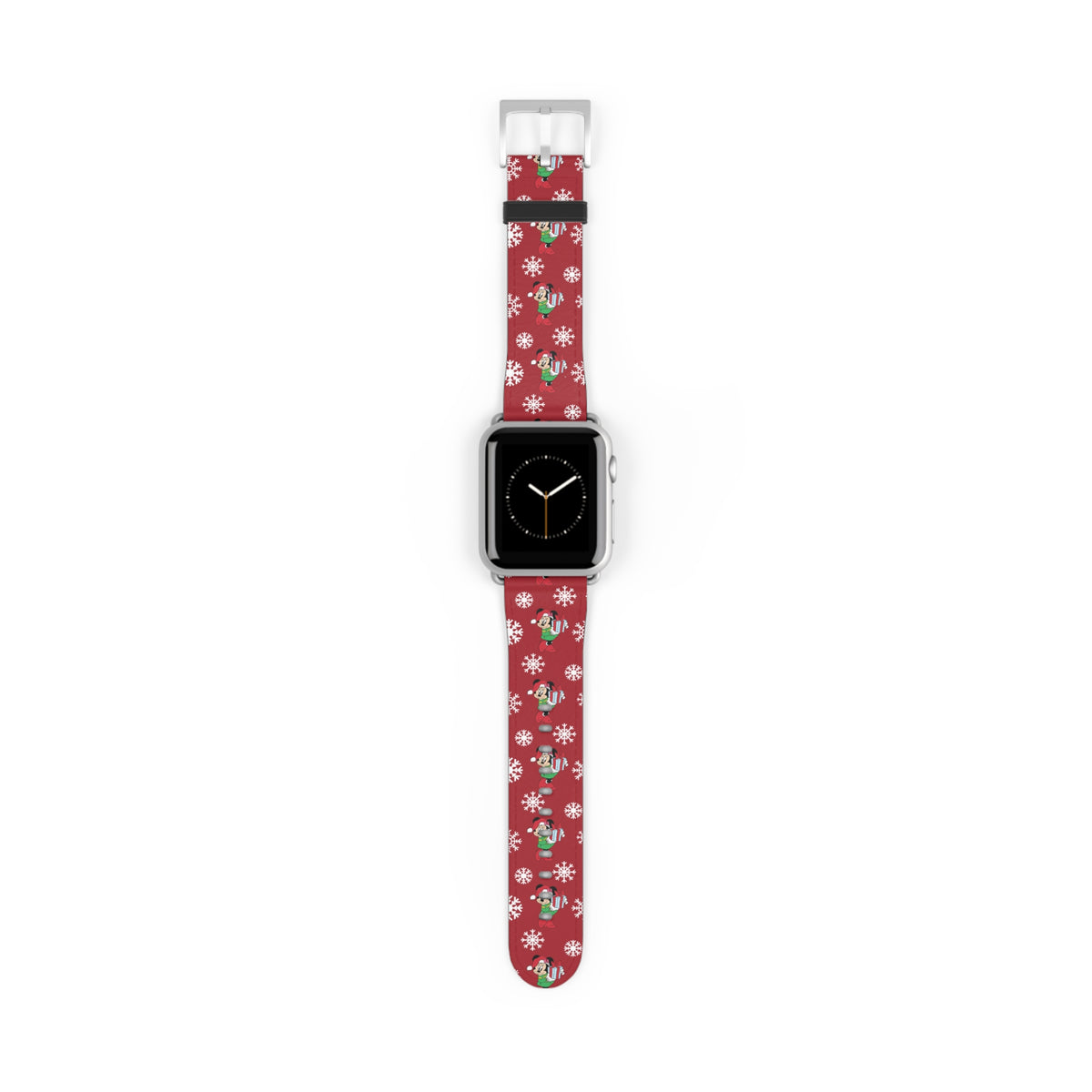 Minnie's Christmas Holiday Flurries Whimsical Watch Band - Apple