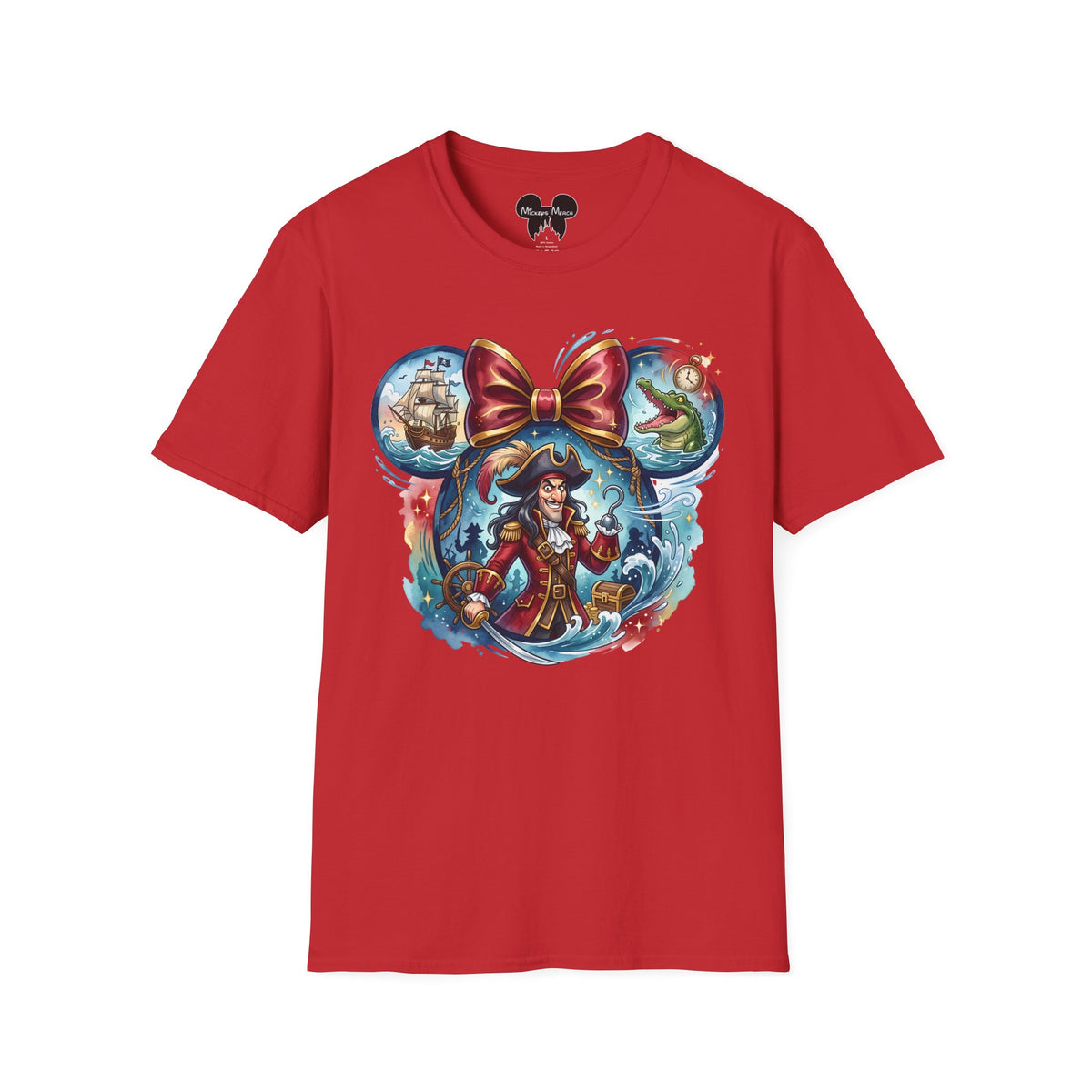 Disney Villains - Captain Hook's Neverland Vignette Unisex Graphic Tee
