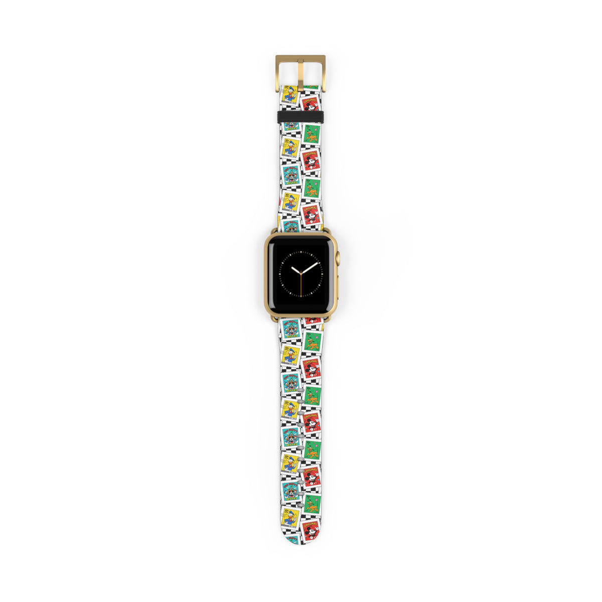 Mickey Stamps Whimsical Watch Band - Apple