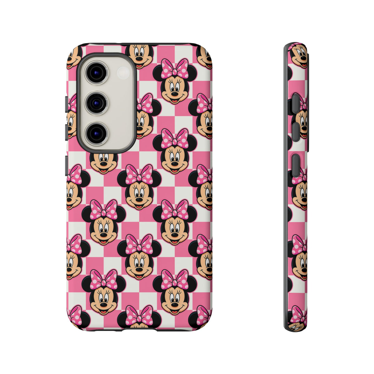 Pink Checkerboard Minnie Resort Ready Cell Phone Tech Case
