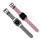 Pink Checkerboard Minnie Whimsical Watch Band - Apple