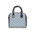 Blue Checkerboard Donald Shoulder Handbag