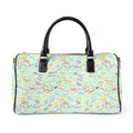 Character Autographs on Green PU Leather Travel Bag