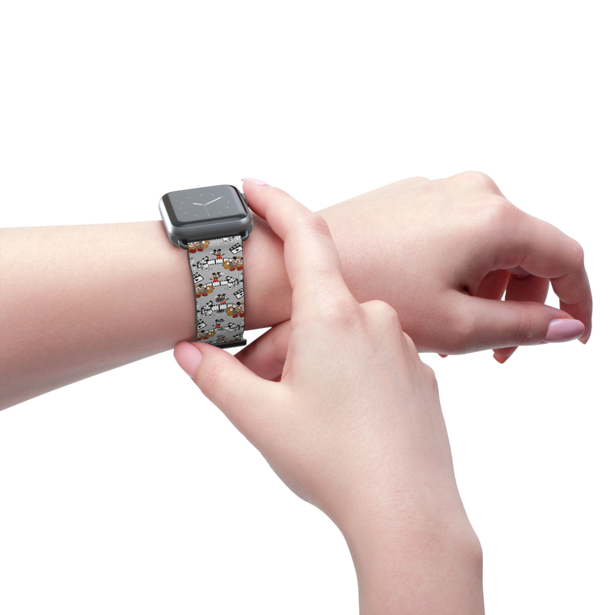 Evolution of Mickey Whimsical Watch Band - Apple