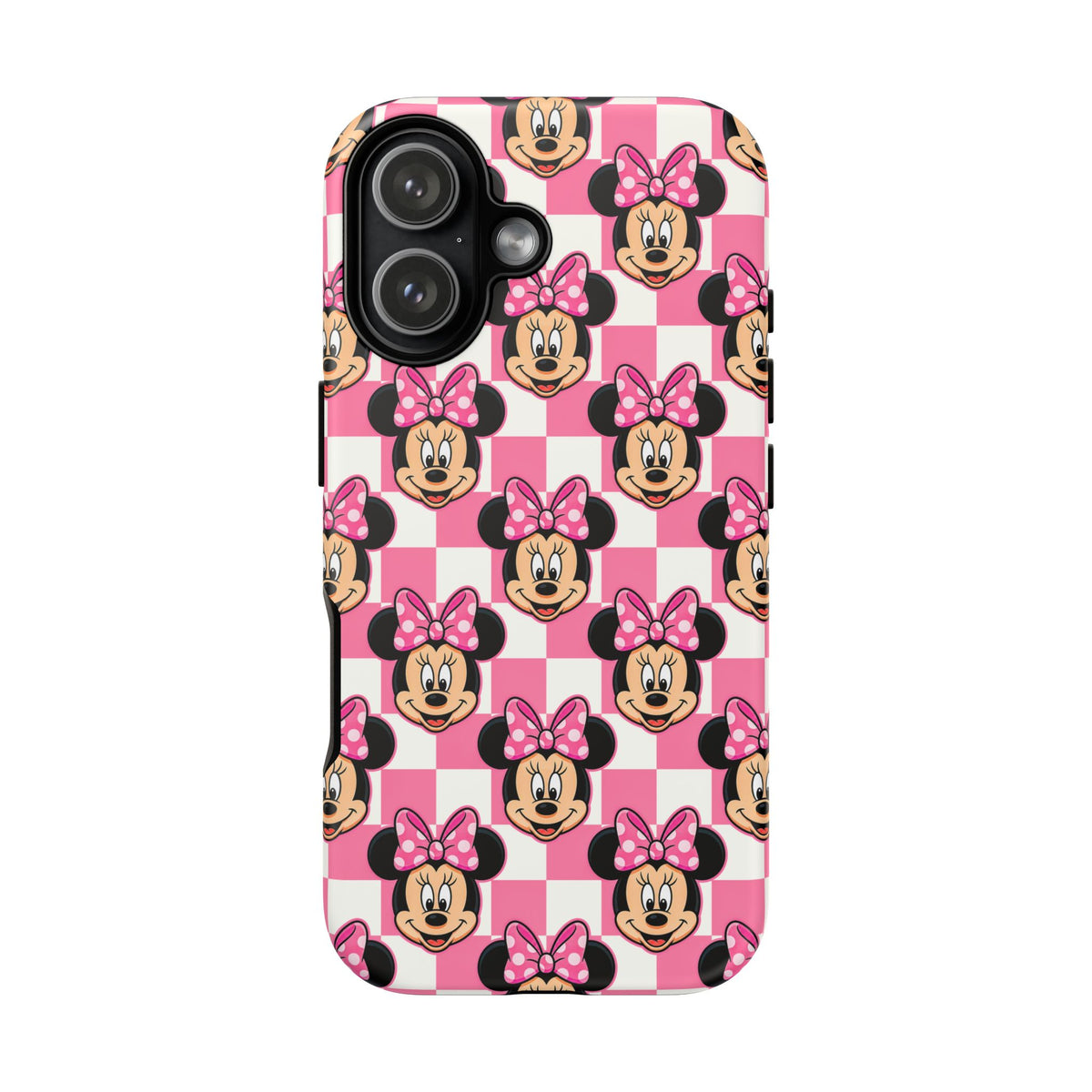 Pink Checkerboard Minnie Resort Ready Cell Phone Tech Case