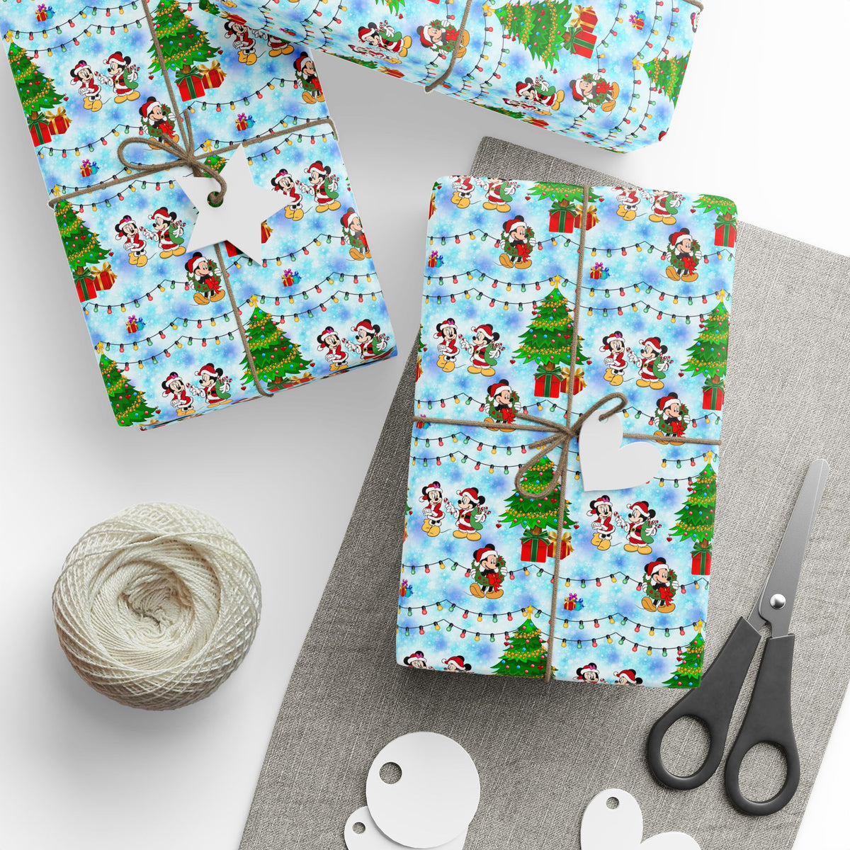 Christmas Candy Cane Wishes Wrapping Paper Roll