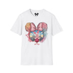 Winnie the Pooh - Piglet's Pink Striped Vignette Unisex Graphic Tee