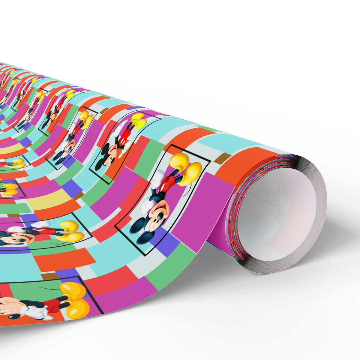 Colorblock Mickey Wrapping Paper Roll