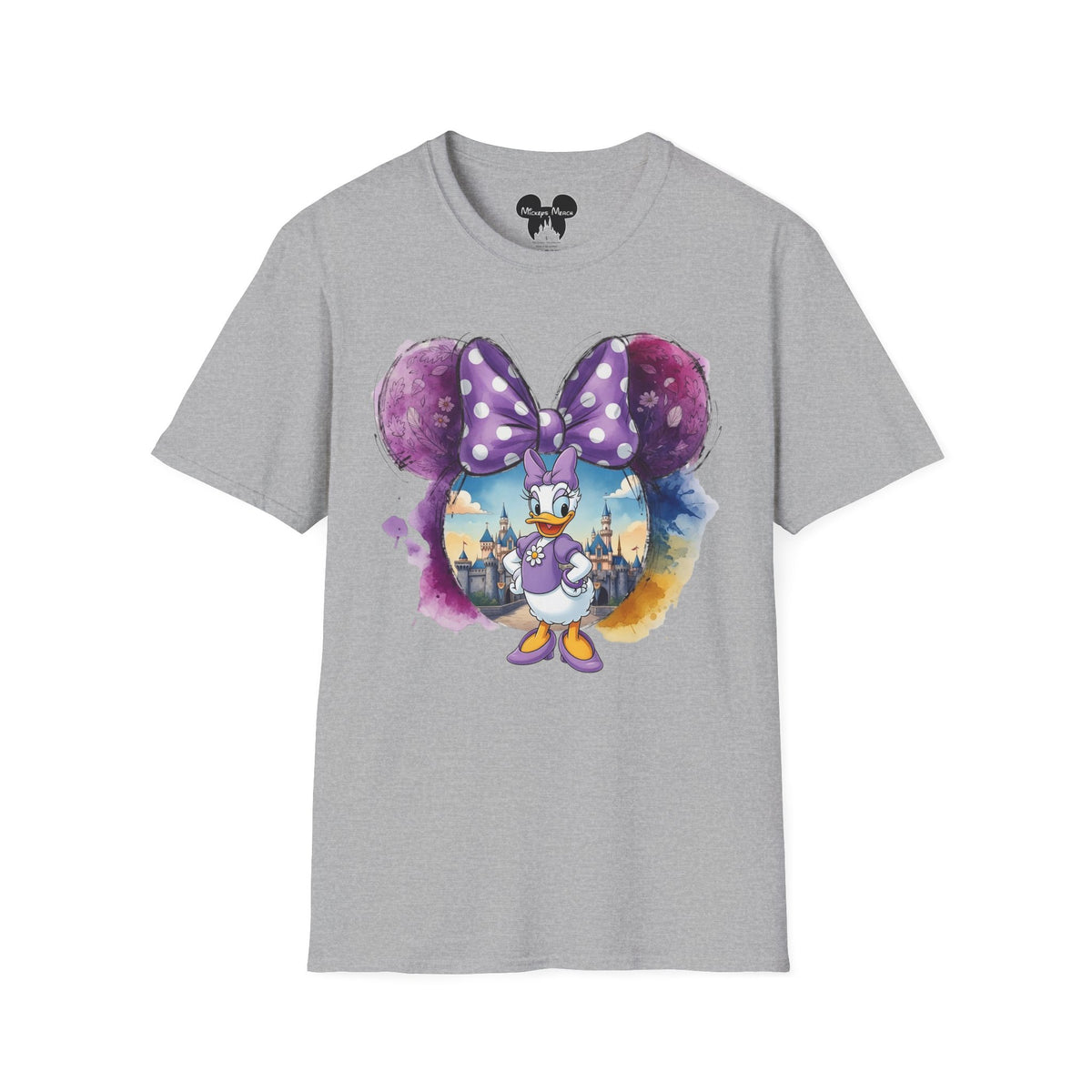 Sensational Six - Daisy's Purple Polka Dot Castle Vignette Unisex Graphic Tee