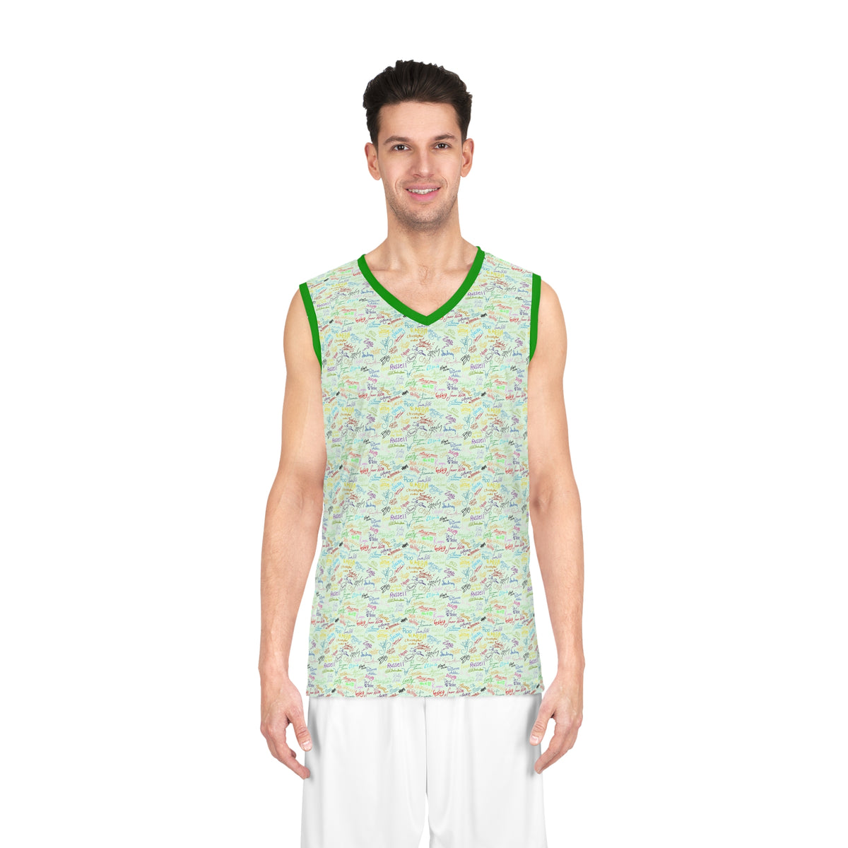 Character Autographs on Green Park Performance Tank Top