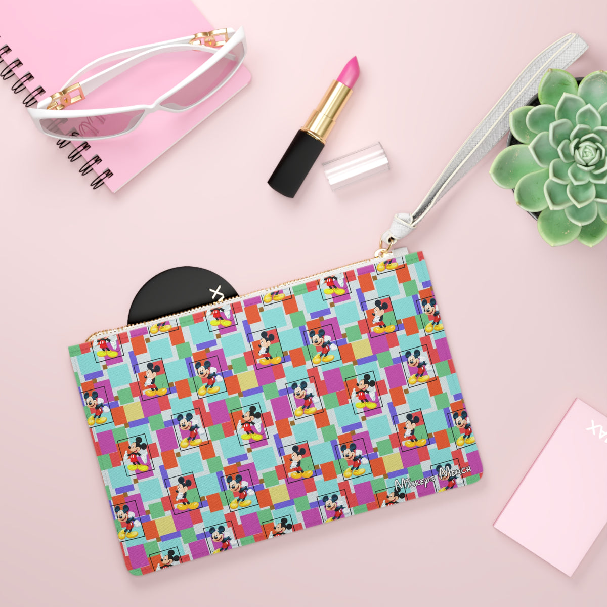 Colorblock Mickey Convertible Wristlet Clutch