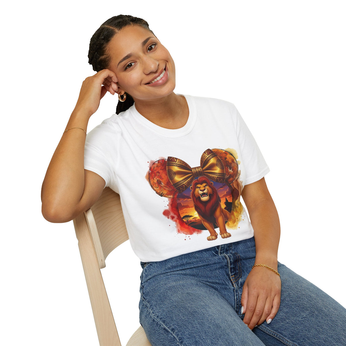 Lion King - Mufasa's Tribal Sunset Vignette Unisex Graphic Tee