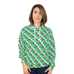 Teal Checkerboard Pluto Hooded Sweatshirt