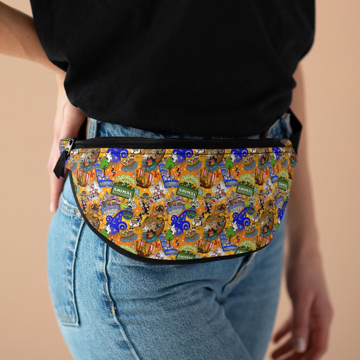 Four Parks Ride Collage Beach Club Fanny Pack