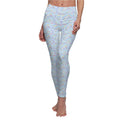 Character Autographs on Blue Leggings