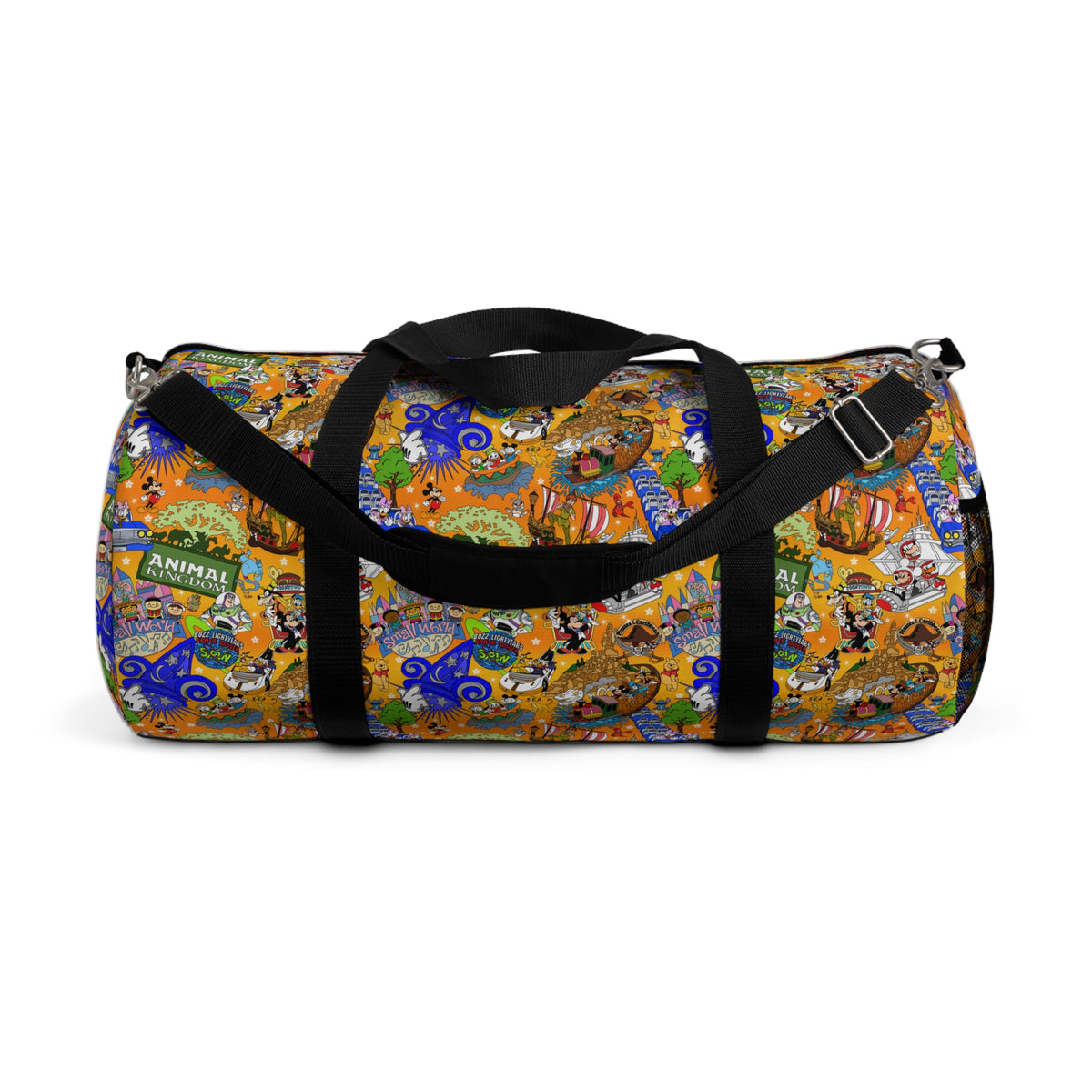 Four Parks Ride Collage Travel Duffel Bag