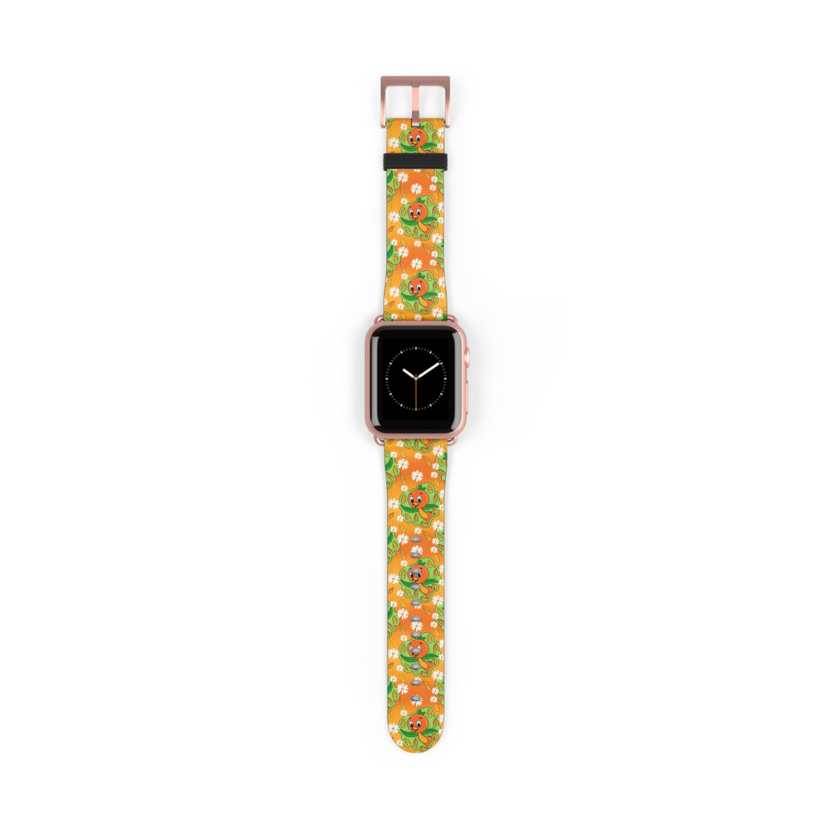 Tangerine Treat Orange Bird Whimsical Watch Band - Apple