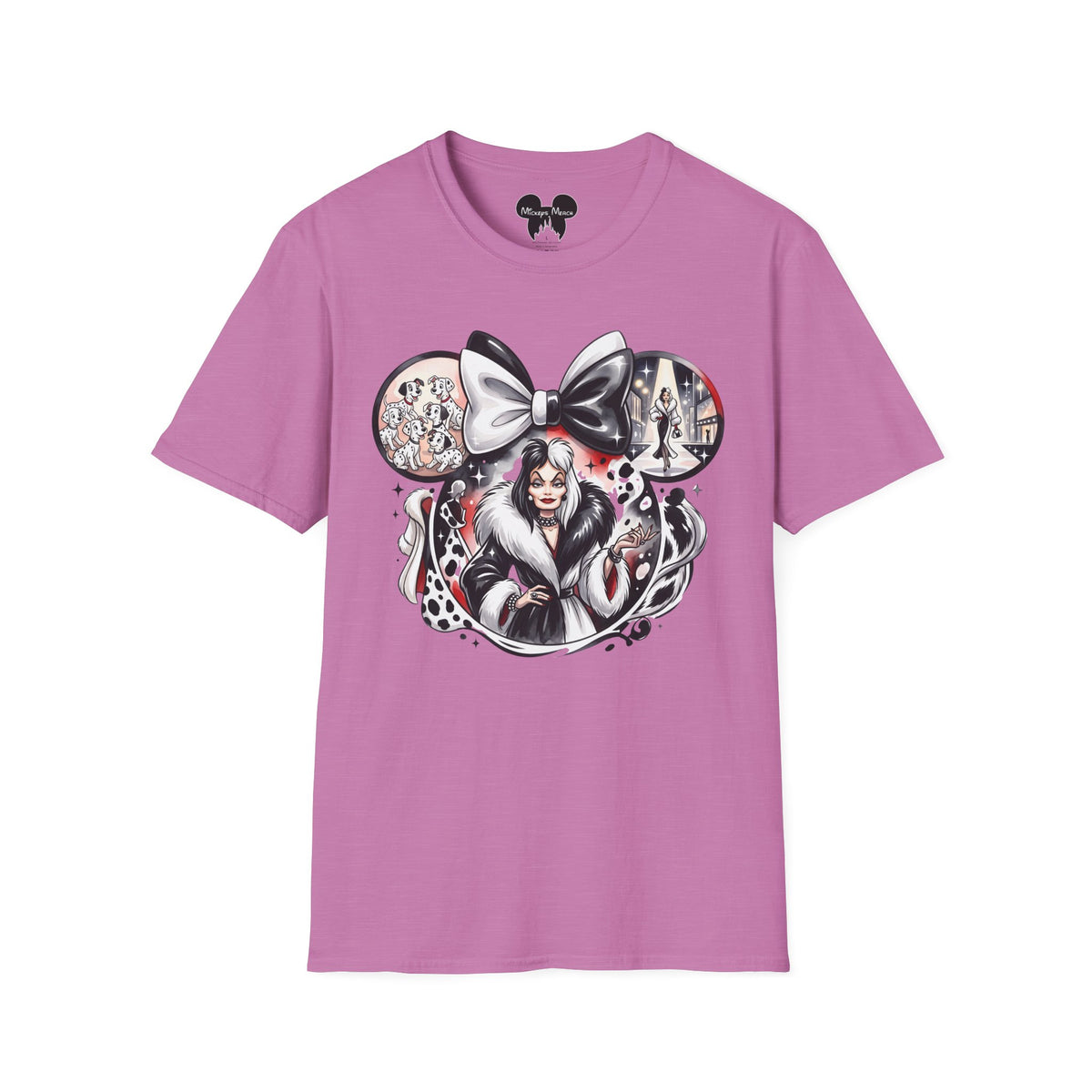 Disney Villains - Cruella's Spotted Couture Vignette Unisex Graphic Tee