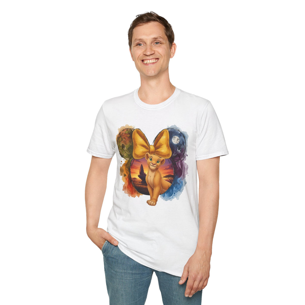 Lion King - Nala's Gold Sunset Vignette Unisex Graphic Tee