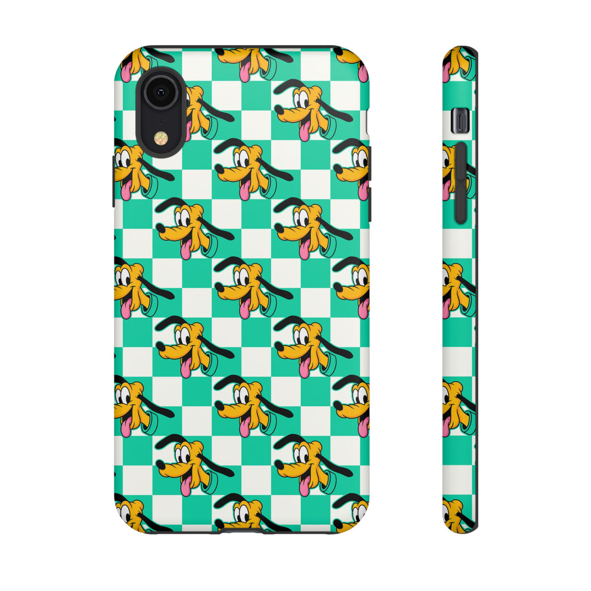 Teal Checkerboard Pluto Resort Ready Cell Phone Tech Case