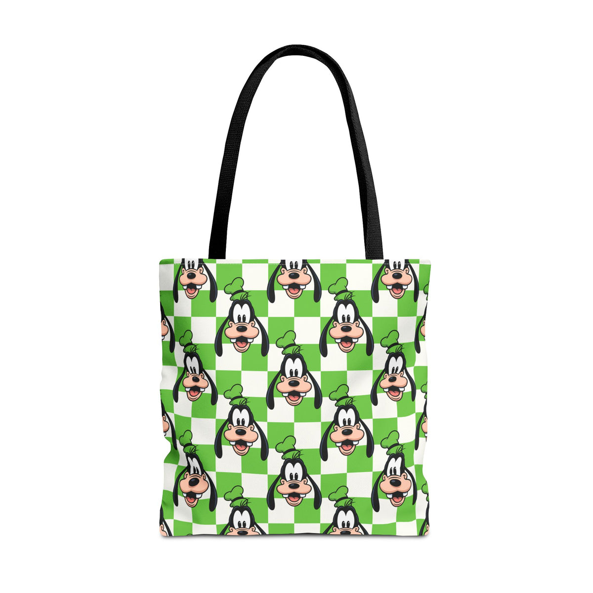 Green Checkerboard Goofy Tote Bag