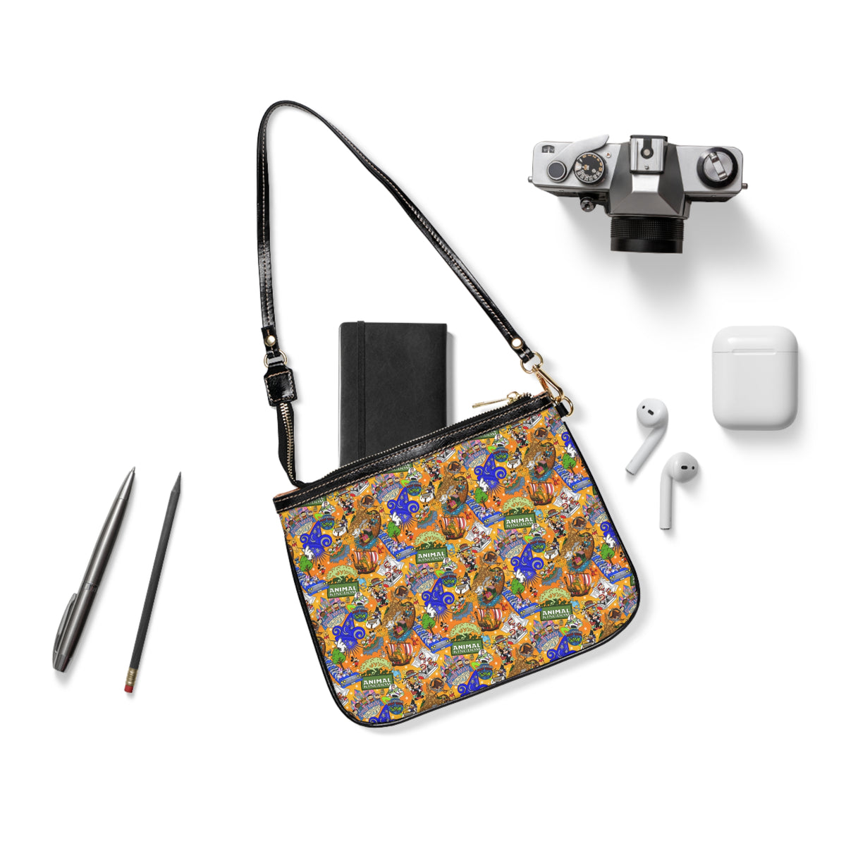 Four Parks Ride Collage Small Shoulder Bag