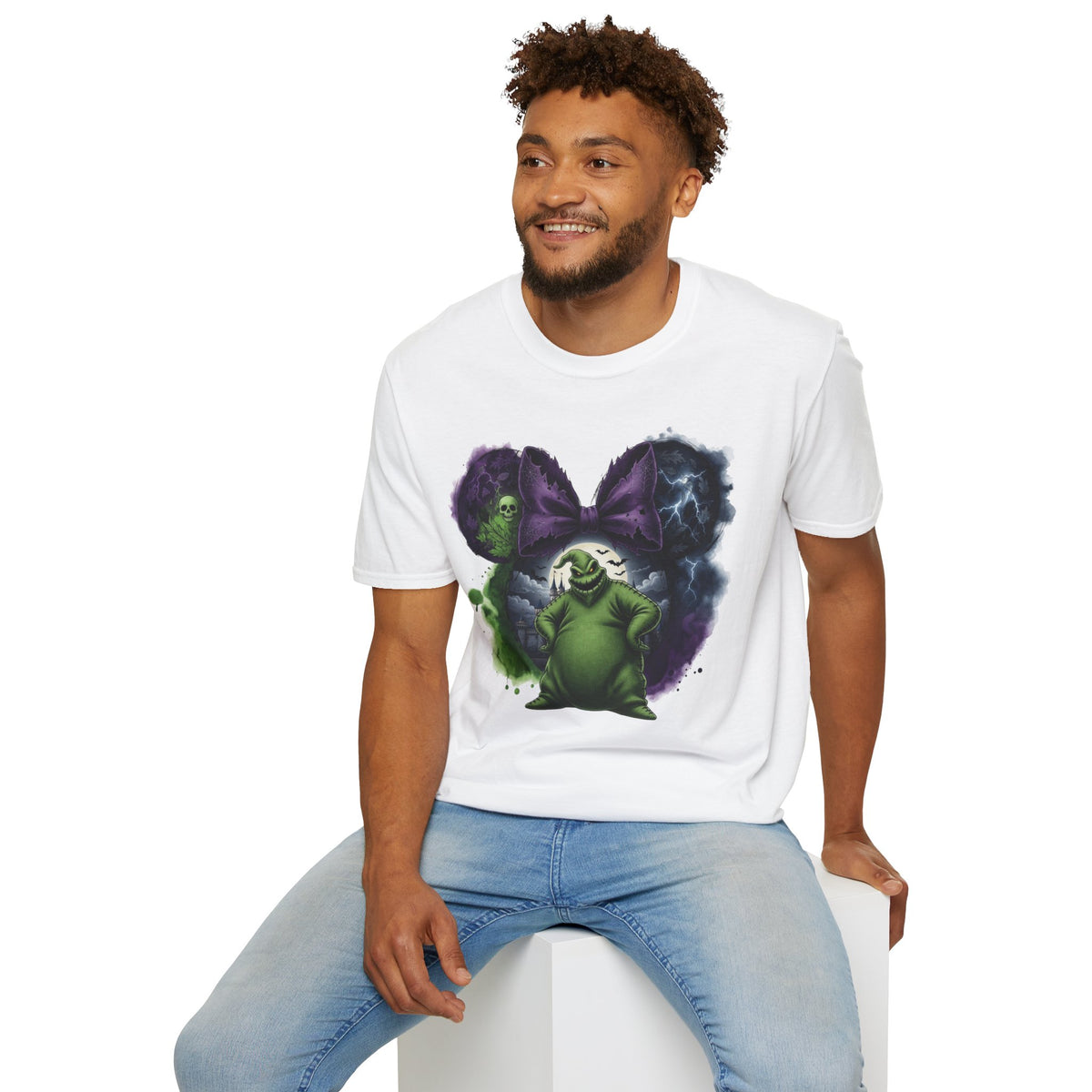 TNBC - Oogie Boogie's Spooky Cobweb Vignette Unisex Graphic Tee