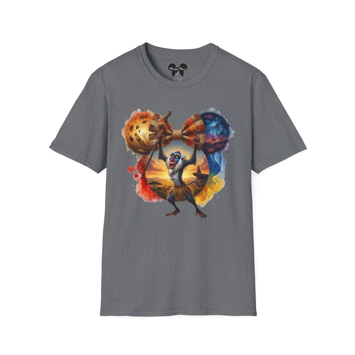 Lion King - Rafiki's Straw Savannah Vignette Unisex Graphic Tee
