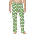 Green Checkerboard Goofy Men's Pajama Pants
