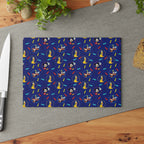 Character Arrows Glass Cutting Board