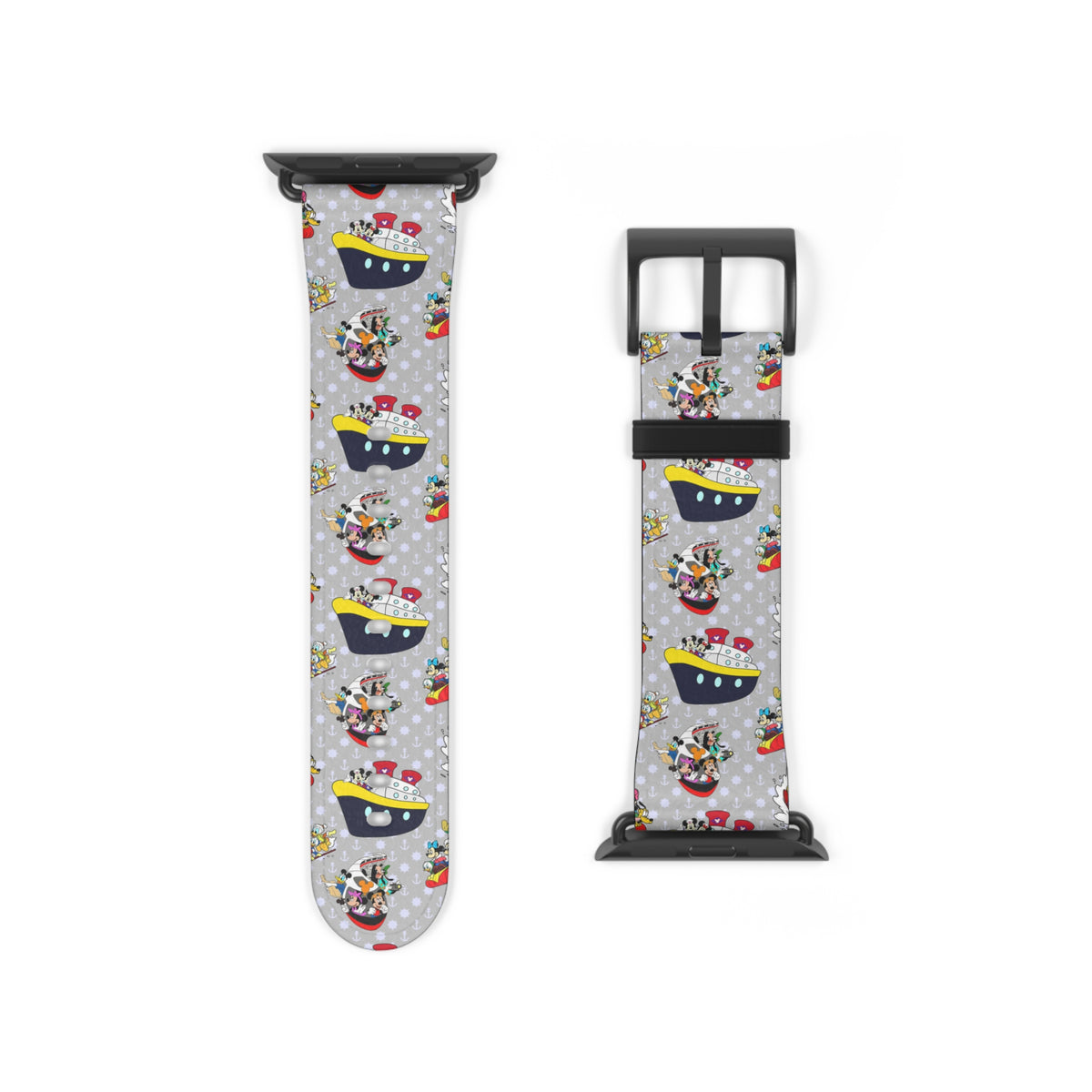 Christmas Cruise with Mickey Whimsical Watch Band - Apple