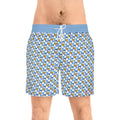 Blue Checkerboard Donald Swim Trunks