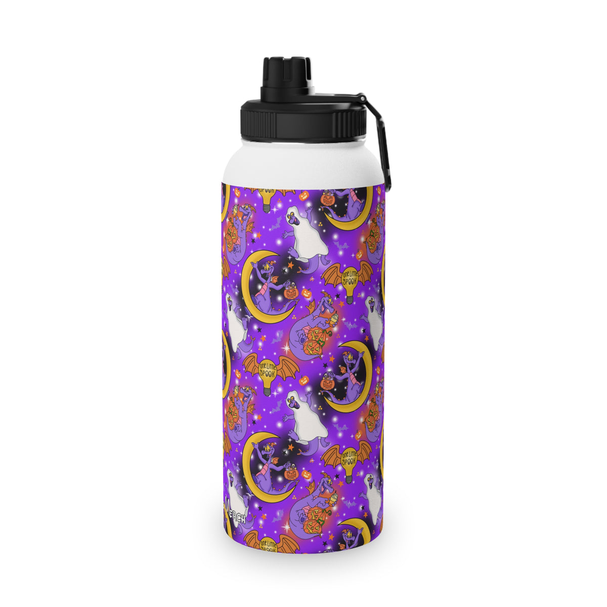 Figment on the Moon Purple Stainless Steel Water Bottle