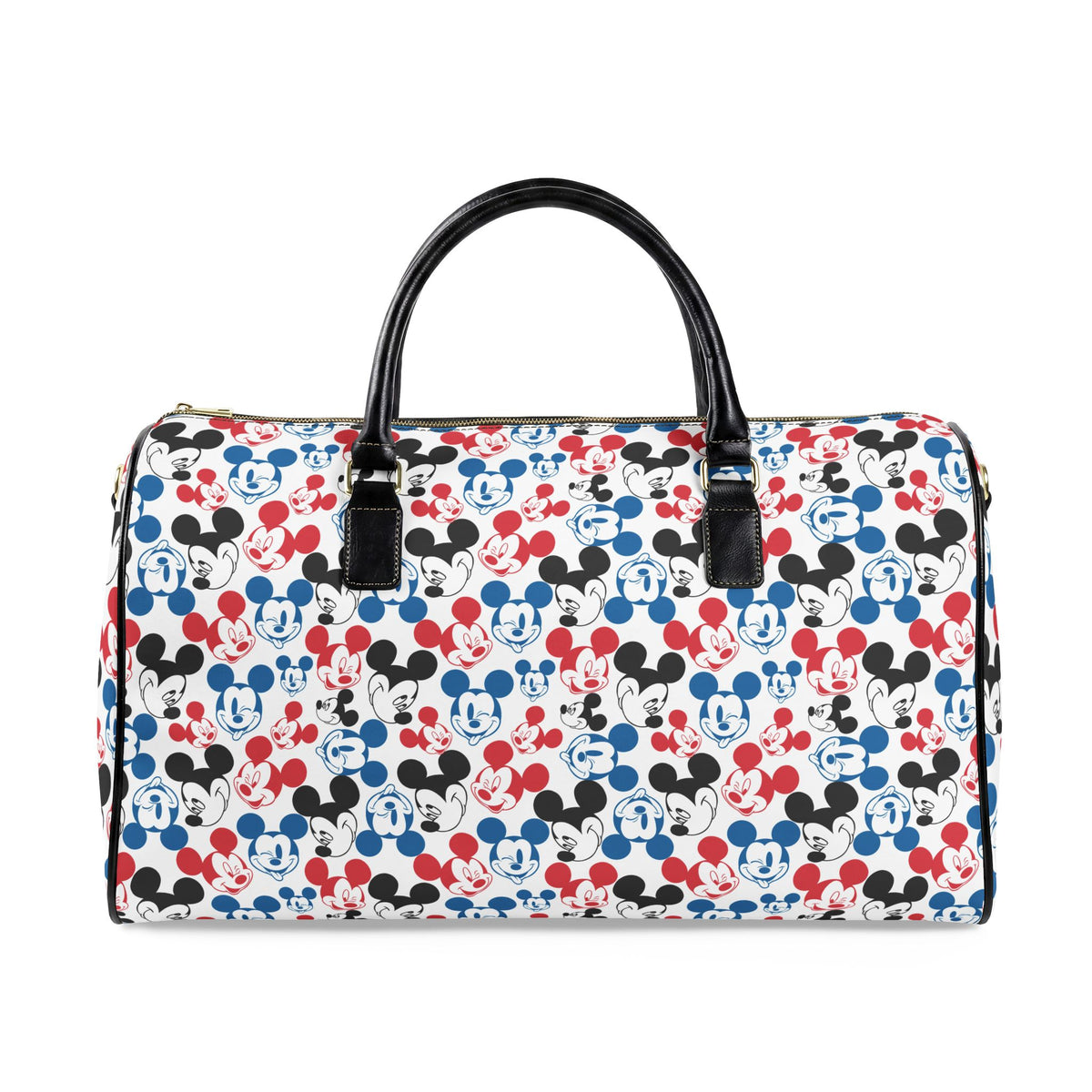 Emoji Mickey PU Leather Travel Bag