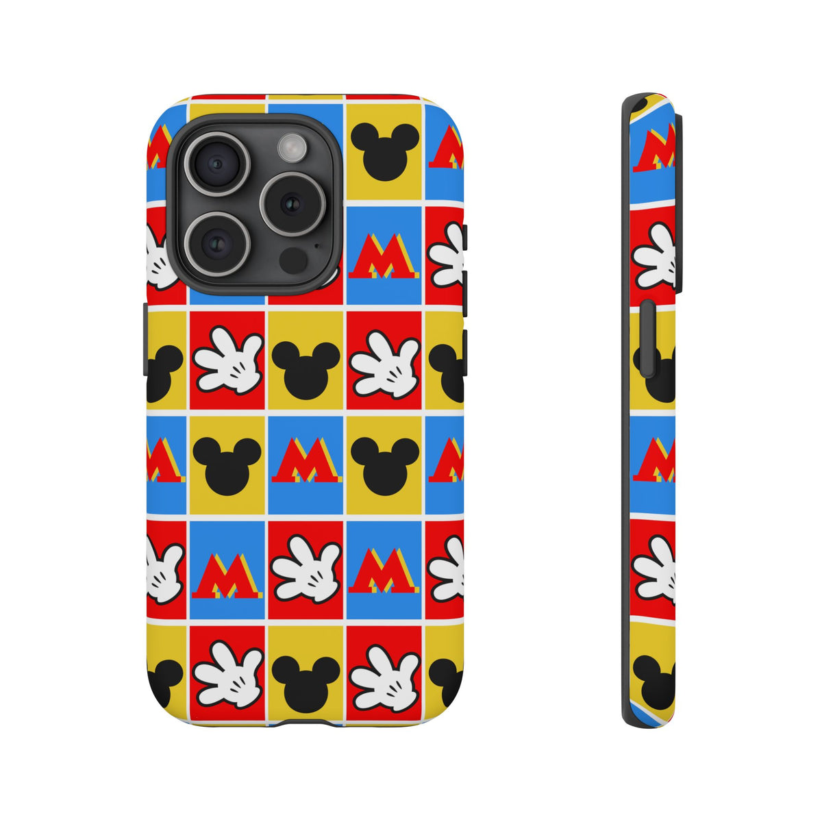 Checkerboard Mickey Hands Resort Ready Cell Phone Tech Case