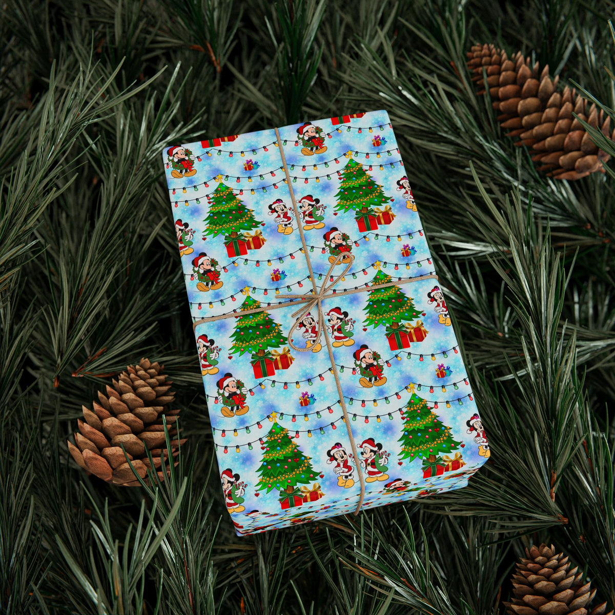 Christmas Candy Cane Wishes Wrapping Paper Roll