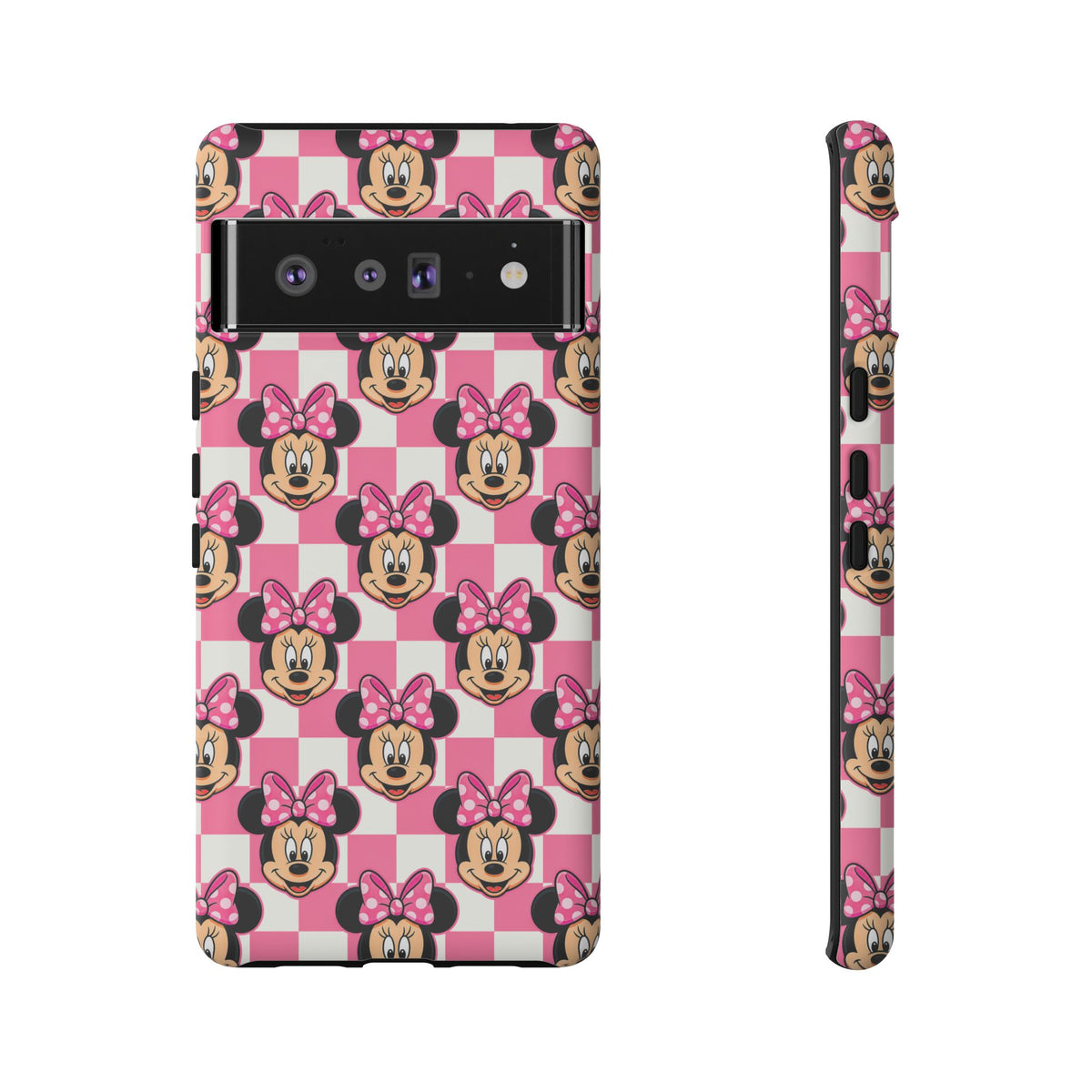 Pink Checkerboard Minnie Resort Ready Cell Phone Tech Case