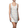 Character Autographs on White Racerback Dress