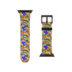 Four Parks Ride Collage Whimsical Watch Band - Apple