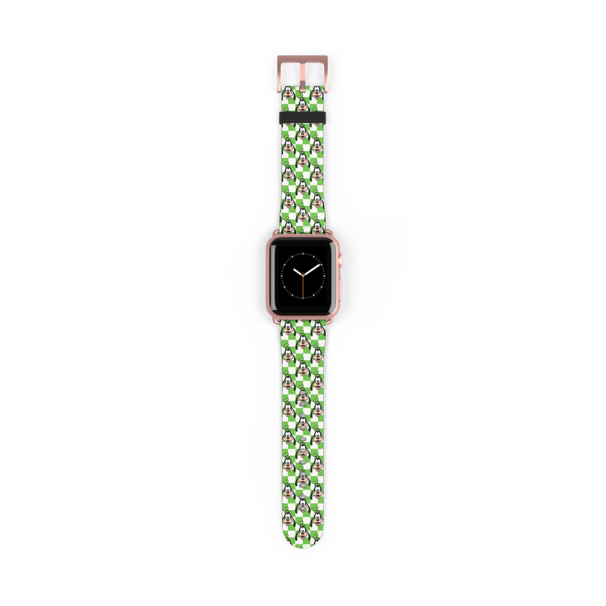 Green Checkerboard Goofy Whimsical Watch Band - Apple