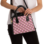 Pink Checkerboard Minnie Shoulder Handbag
